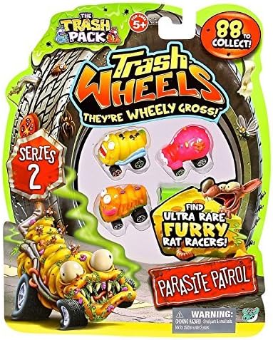 Trash Pack Series 2 Trash Wheels Parasite Patrol Vechicles 4-pack by Trash Wheels
