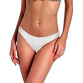 Women Sexy Lady Brazilian V-Style Ruched Ruffle Cheeky Bikini Bottom Thong Hot Summer Beachwear