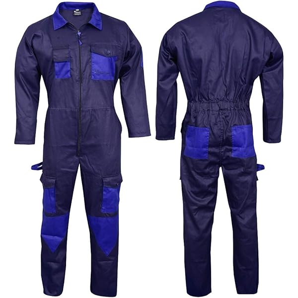 NORMAN Men's Work Wear Overalls Boiler Suit Coveralls