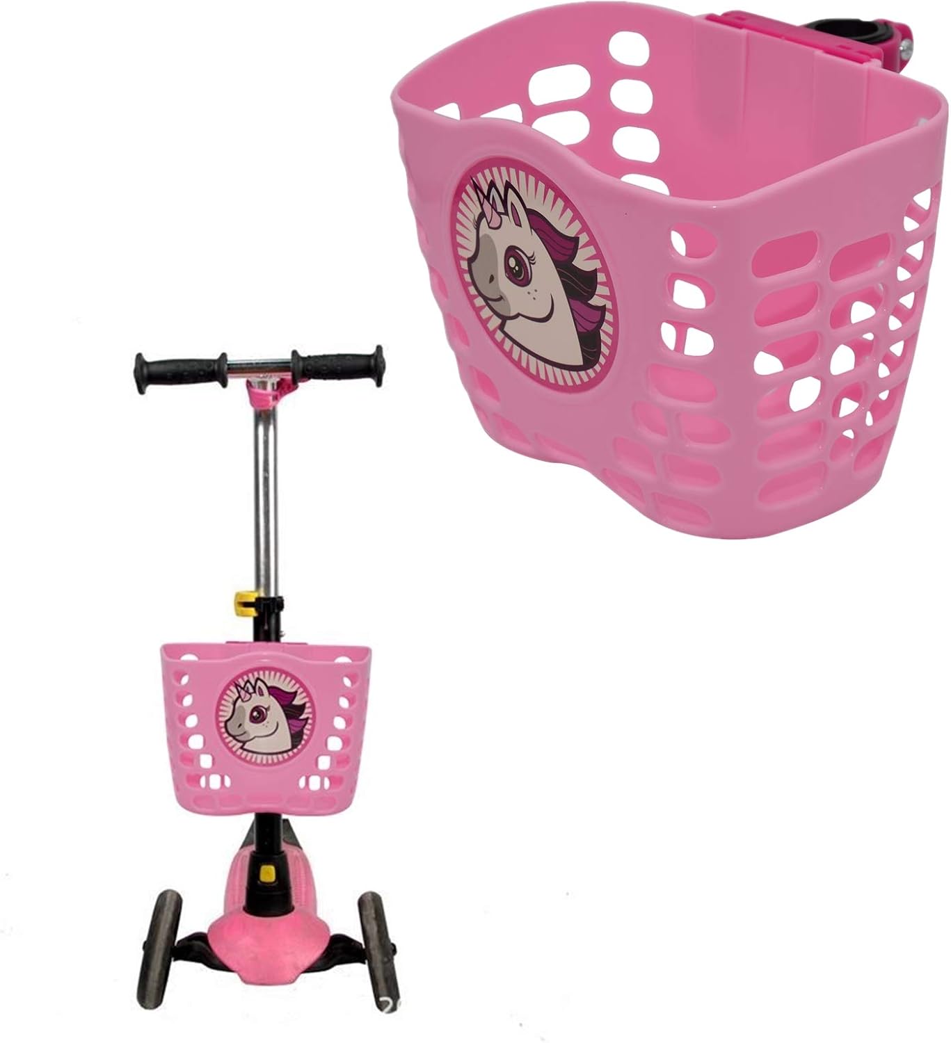 scooter basket pink