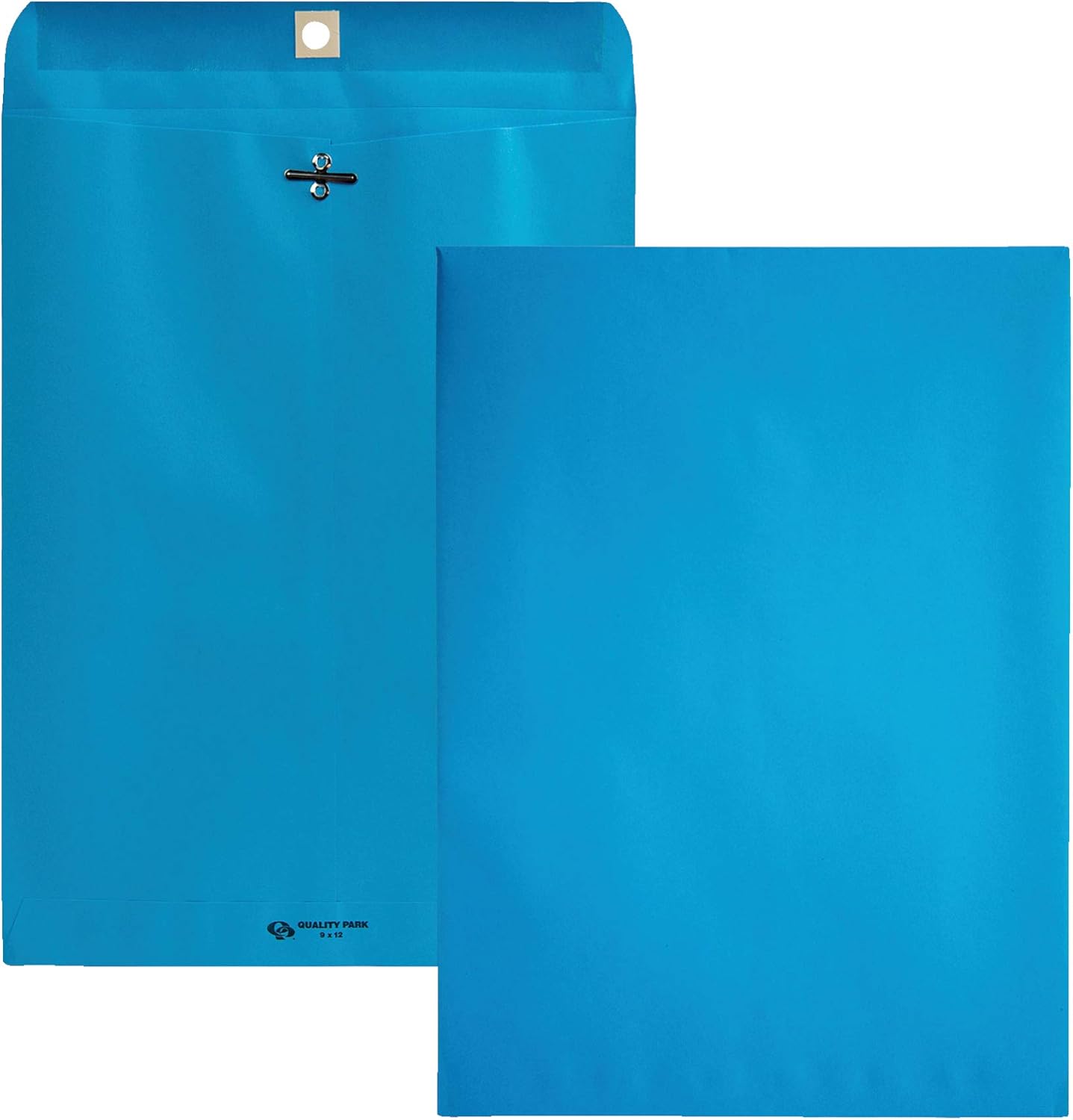 Quality Park Clasp Envelopes, 9 x 12 inches, Blue, Pack of 10 (38737) : Office Products