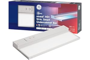 GE Cync Reveal HD+ Smart Undercabinet Light Fixture, Color Changing, 12-in Bar