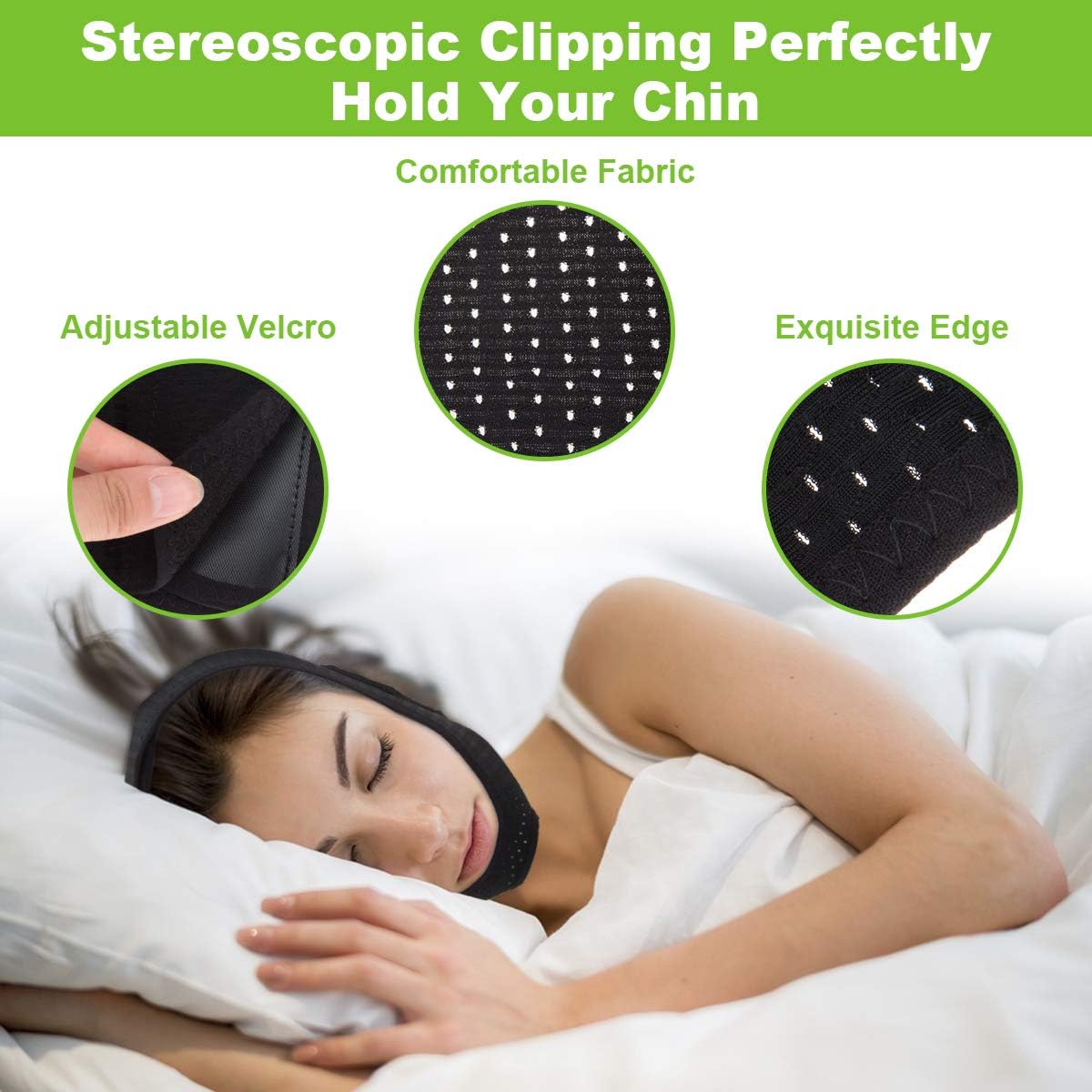 Anti Snoring Chin Strap for Men and Women, Anti Snoring Devices Ajustable Stop Snoring Solution, Snore Stopper Chin Straps Snore Reducing Snore Relief Sleep AIDS for Snoring Sleeping Mouth Breather: Health & Personal Care