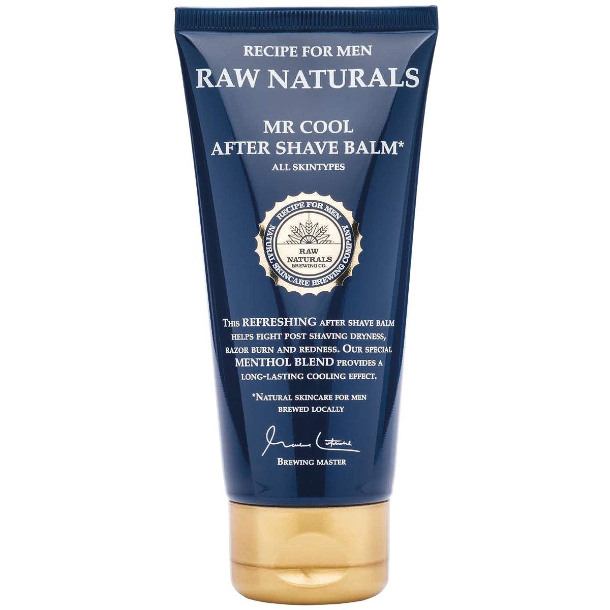 Raw Naturals MR Cool After Shave Balm | Soothing Aftershave Balm for Men | Natural Product from Your Caring Swedish Skincare Microbrewery - 100ml
