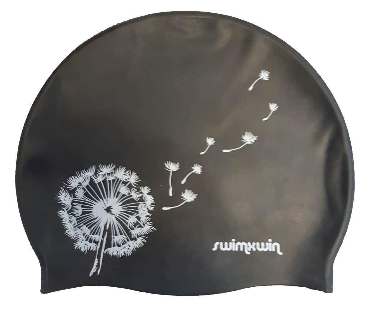 Dandelion Silicone Silicone Swimming Cap | Fantastic Pool Cap | Swim Cap for Men, Woman and Kids | Comfort and Fit | Italian Design and Style