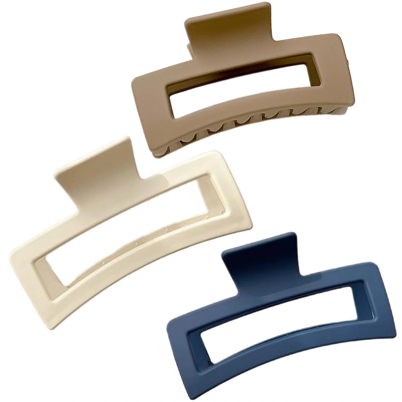Aczyqws 3 PCS Hair Clips for Thick Hair,Hair Claw Clips Strong Hold Hair Clips for Women Thick Thin Hair