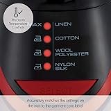 Morphy Richards Turbosteam Pro Pearl Ceramic Iron 3100W 0.4L Black Red view 3