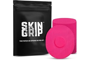 Skin Grip CGM Patches for Medtronic Guardian Sensor (20-Pack), Waterproof & Sweatproof for 10-14 Days, Pre-Cut Adhesive Tape, Continuous Glucose Monitor Protection(Pink)