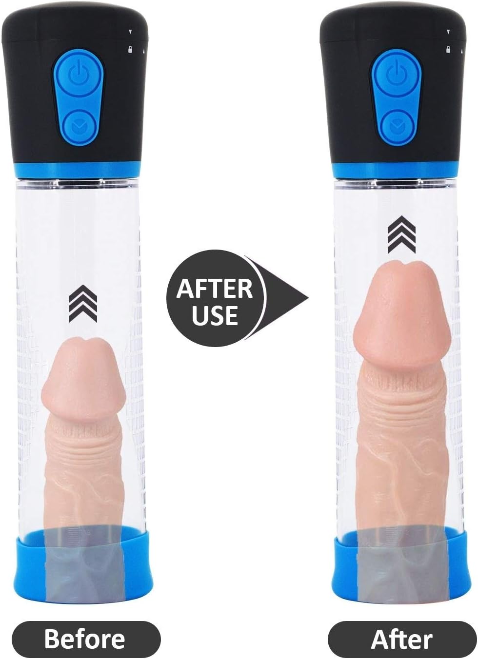 UIBETR Automatic Men's Pen?s Enlargement Pump to Increase The Size and Strength, Water Electric Vacuum Pump Male Effective Extender for Men Massaging