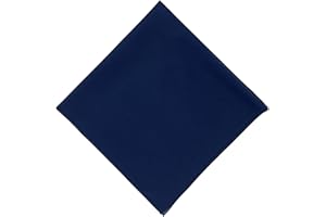 Junvena Large Bandanas 27 inch Solid Color 100% Cotton Thin and Soft XL Headband Bandannas