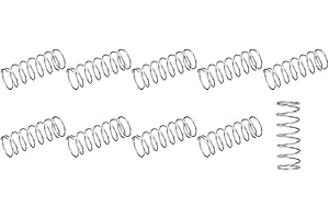 METALLIXITY Compression Springs (0.9x11mm OD,30mm Free Length) 20Pcs, 304 Stainless Steel Extension Spring - for Shop Home Repairs, DIY Projects, Silver Tone