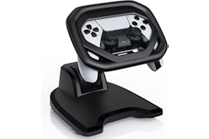 APTGAME ps5 Steering Wheel Stand for PS5/PS5 Elite Controllers,Steering Wheel for ps5 with 4 Table Suction More Robust for Immersive Racing Games