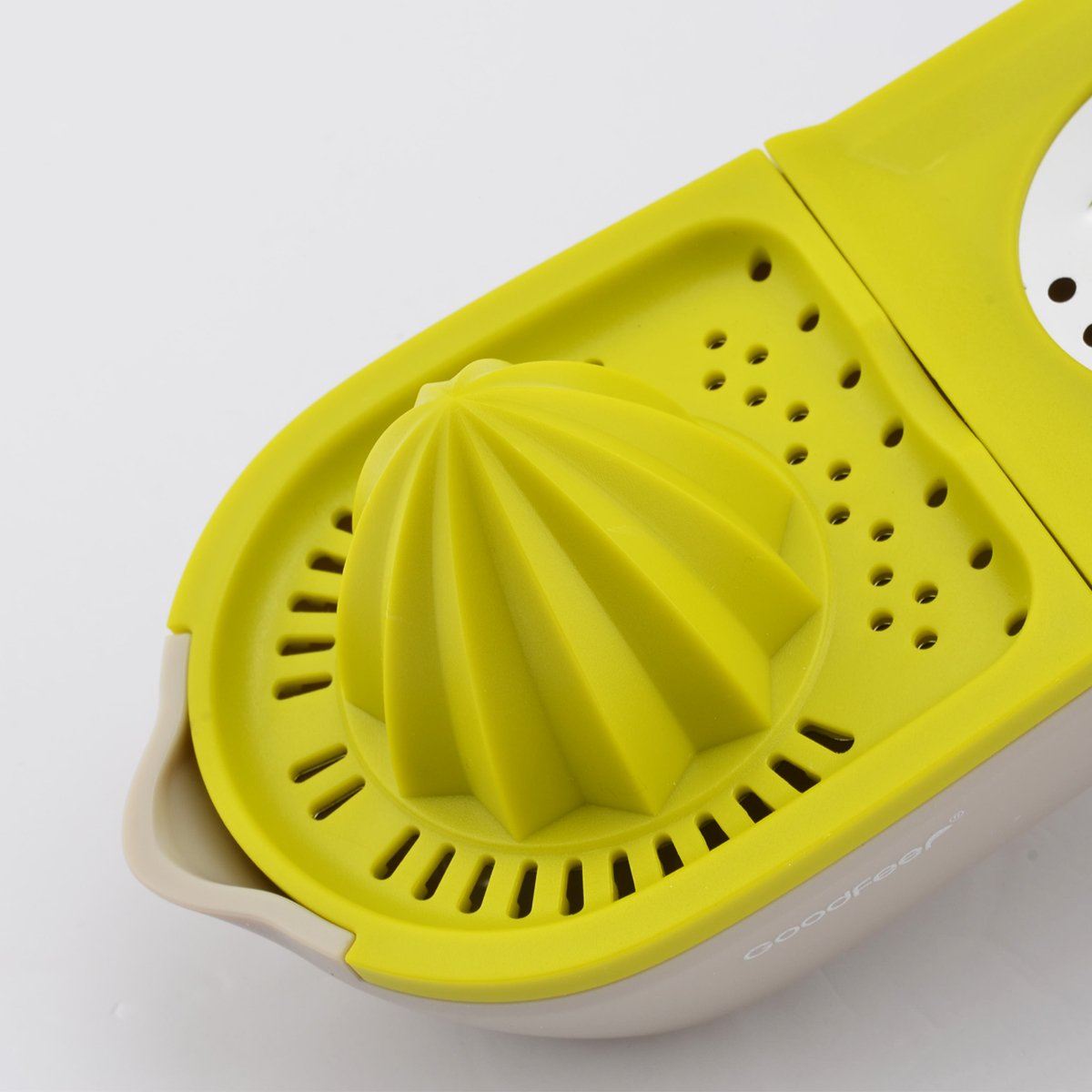 LONGLISHENG 3 in 1 Multi-Function Manual Lemon Juicer Quick Citrus Presser Cheese Grater