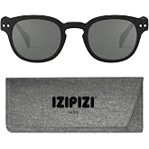 IZIPIZI SUN #C Sunglasses Men &amp; Women &ndash; Pantos with Biobased Frame, Anti-Scratch Grey Lenses, 100% UV Category 3 Protection