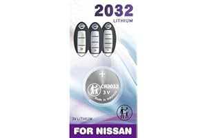 IYUKETROR CR2032 2032 for Nissan Remote Key Fob Battery OEM (Bundle W. Tool) for 2007-2022+ 370Z Altima Armada GT-R Kicks Leaf Maxima Murano Pathfinder Rogue Sentra Titan Versa
