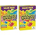Gushers Fruit Flavored Snacks, Strawberry Splash and Tropical, 12 ct (Pack of 2)
