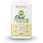 Portions Master Plant Protein Organic Plant Based Protein Powder with Fermented Brown Rice Complete Amino Acid Profile Vegan Non GMO Gluten Free (750g, Vanilla)