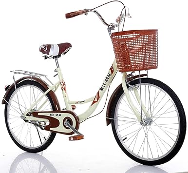 Amazon ユニセックス クラシック 自転車 リアラック付き 通勤自転車 都市 道路 自転車 レトロ 自転車 自転車 大人の男性と女性のために Yb Gq 折りたたみ自転車