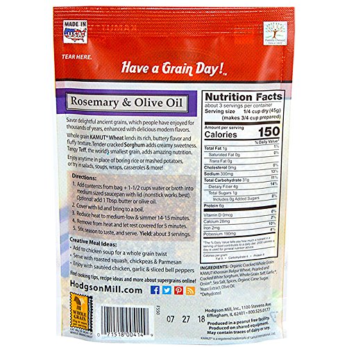 Hodgson Mill Ancient Grain Medley - Rosemary & Olive Oil Flavor, 5 oz, 6 count
