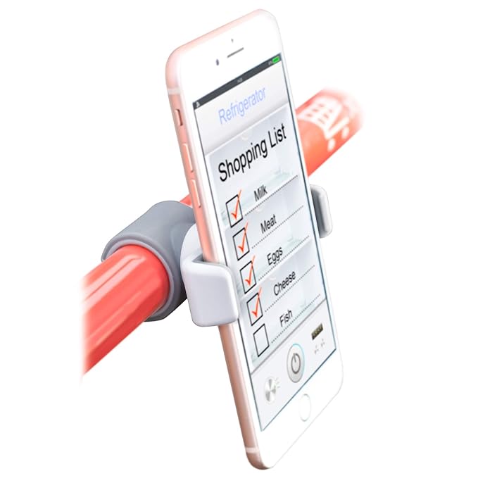 shopping cart cover with phone holder
