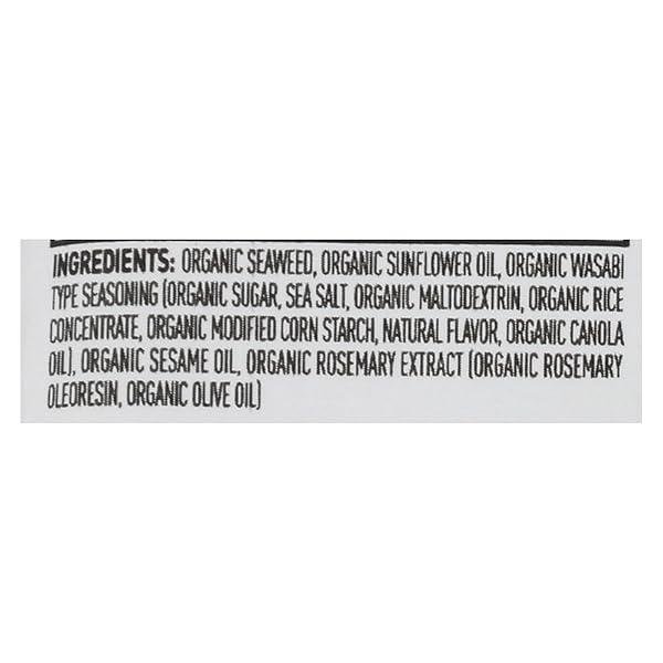 ANNIE CHUN’S, SEAWEED SNK, OG2, WASABI, PACK OF 12, SIZE .16 OZ, (GLUTEN FREE GMO FREE VEGAN 95%+ ORGANIC)