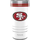 Tervis Traveler NFL San Francisco 49ers - Arctic Triple Insulated Tumbler Travel Cup Keeps Drinks Cold & Hot, 20oz, Stainless Steel