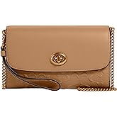 COACH womens Chain Crossbody in Signature Canvas
