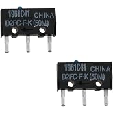 ZCZQC D2FC-F-K Mouse Micro Switch 2PCS D2FC-F-K (50m) Blue Dot Mouse Micro Switches