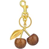 Cherry keychain,cute bag charms for purse and handbag accessories, gifts for women
