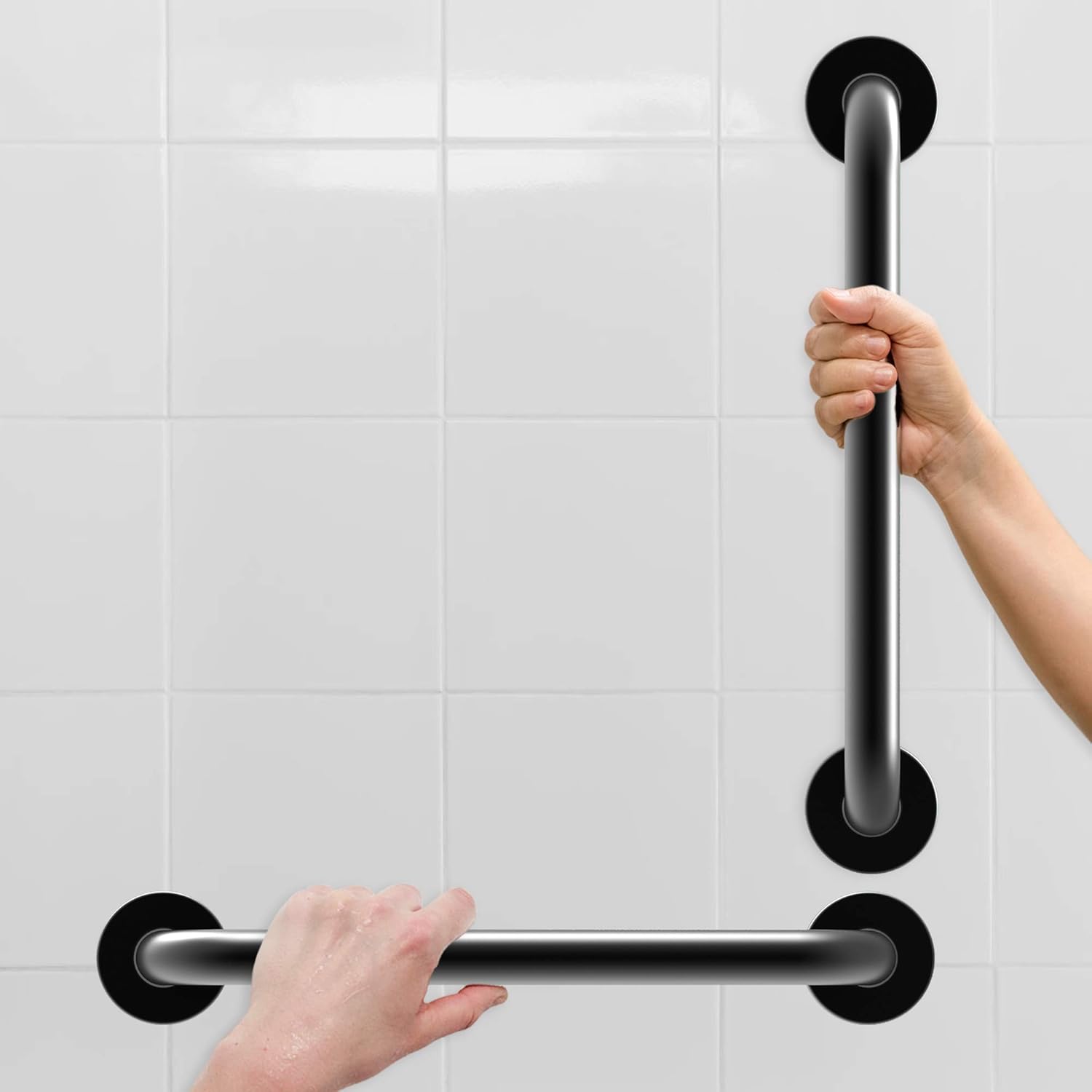 AmeriLuck Stainless Steel Bath Grab Bar, ADA 500lbs Loading