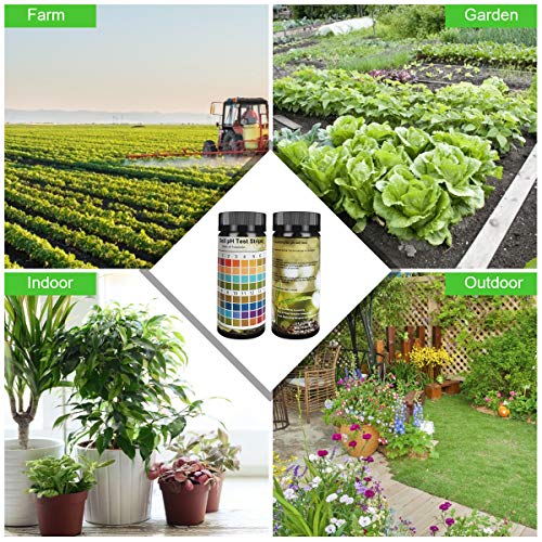 FUNSWTM Soil pH Test Kit, Soil Testing Kit, 100 Tests Soil PH Strips for Testing Soil,Garden