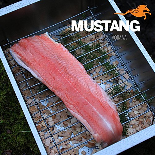 Mustang Räucherbox Big, Smoker Box, Räucherschrank, Box aus robusten Stahl, Räucherbox mit Deckel und Griff 450 x 330… – Bild 6