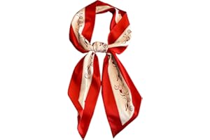 SAIUSLOA Purse Scarf For Handbags Head Scarves For Women's Hair Bags Scarfs Long Skinny Scarves Fashion Silky