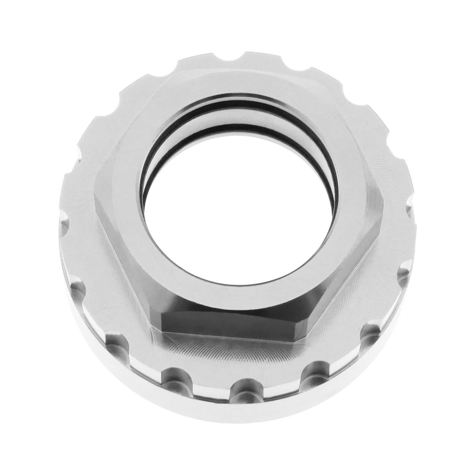 Be In Your Mind Chainring Lock Ring Adapter Removal Tool Compatible with Shimano M7100 M8100 M9100 M9120 Aluminum Alloy Bicycle Removal Sockets Bicycle Dismantling Sleeves 12 Speed Grey