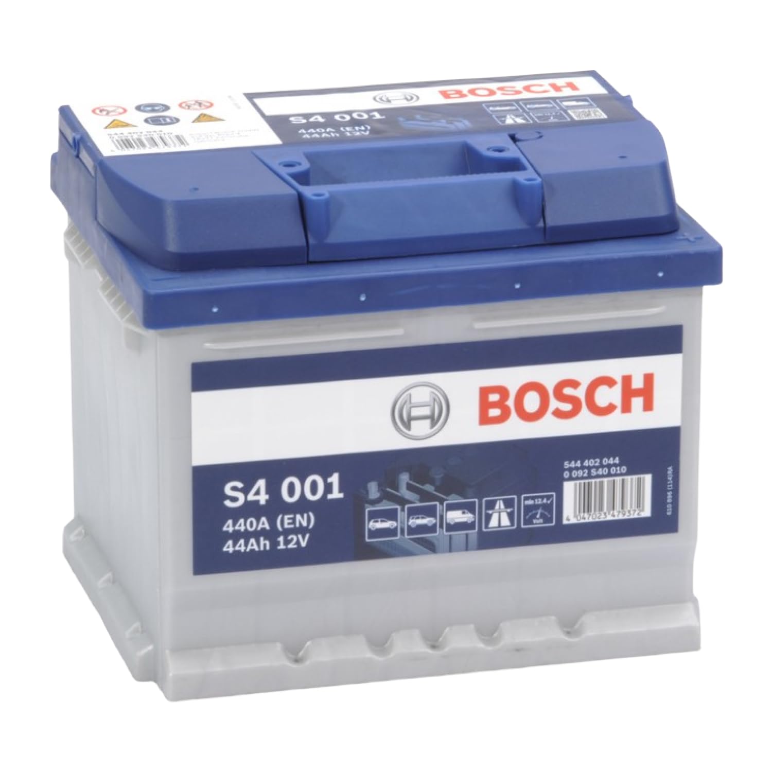 Bosch S4001 - car battery - 44A/h - 440A - lead-acid technology - for vehicles without Start/Stop system