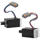 GekLiGuLu DC Motor Speed Controller 12V 24V 10A PWM, Universal Electronic Stepless Variable Regulator Switch with Heat Sink &amp; Lever Wire Connectors for Easy Wiring, Car Truck Fan Heater Blower Control
