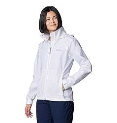 Columbia Womens Switchback IV Rain Jacket, White, 2X