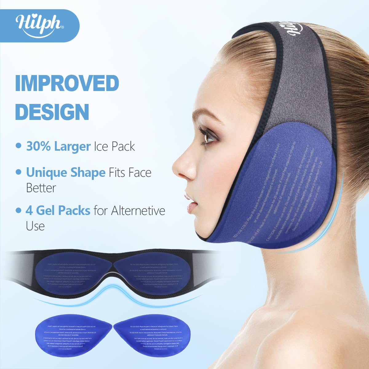 Mua Face Ice Pack Wisdom Teeth Ice Pack Head Wrap for Jaw & Chin