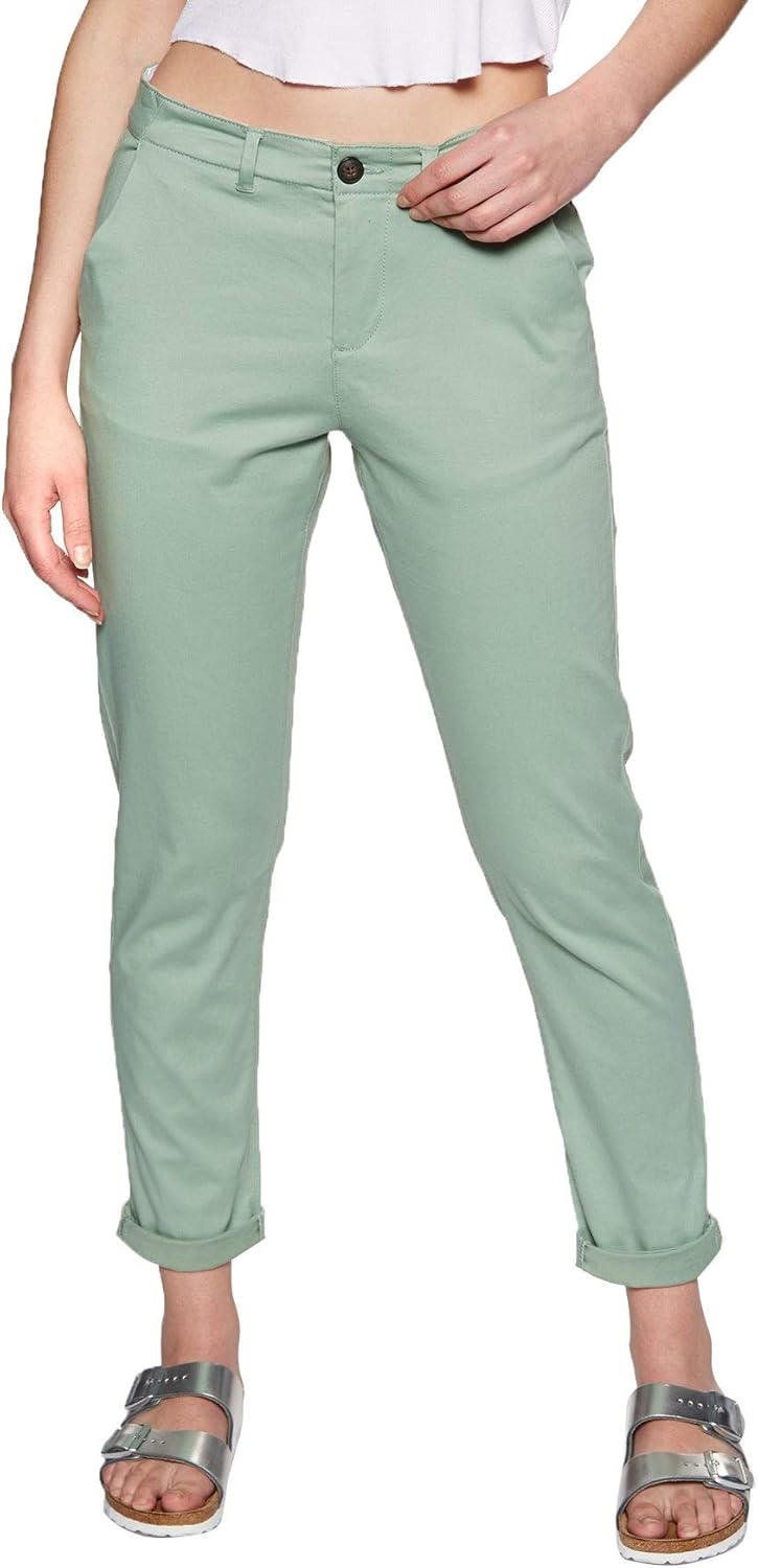 Superdry Pantalones Chino City Verde Mujer: Amazon.es: Ropa y accesorios