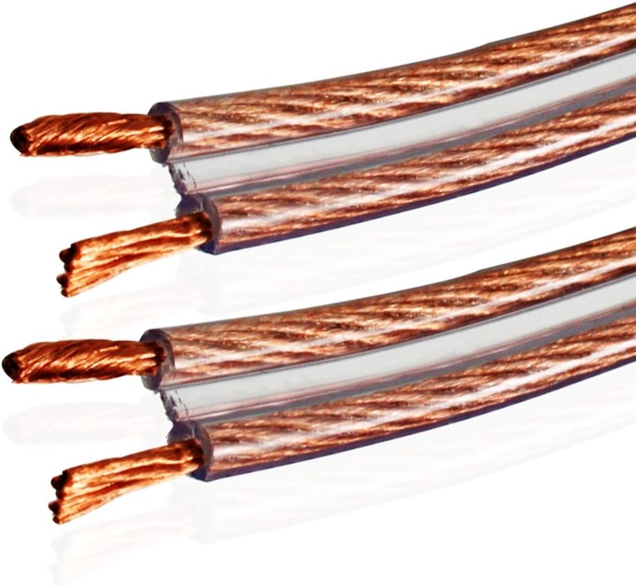 VAN DAMME 2 x 4.0mm Audio Twin Interconnect Speaker Cable (Total Definition Directional Hi-Fi) 268-504-000 4 Metre / 4M