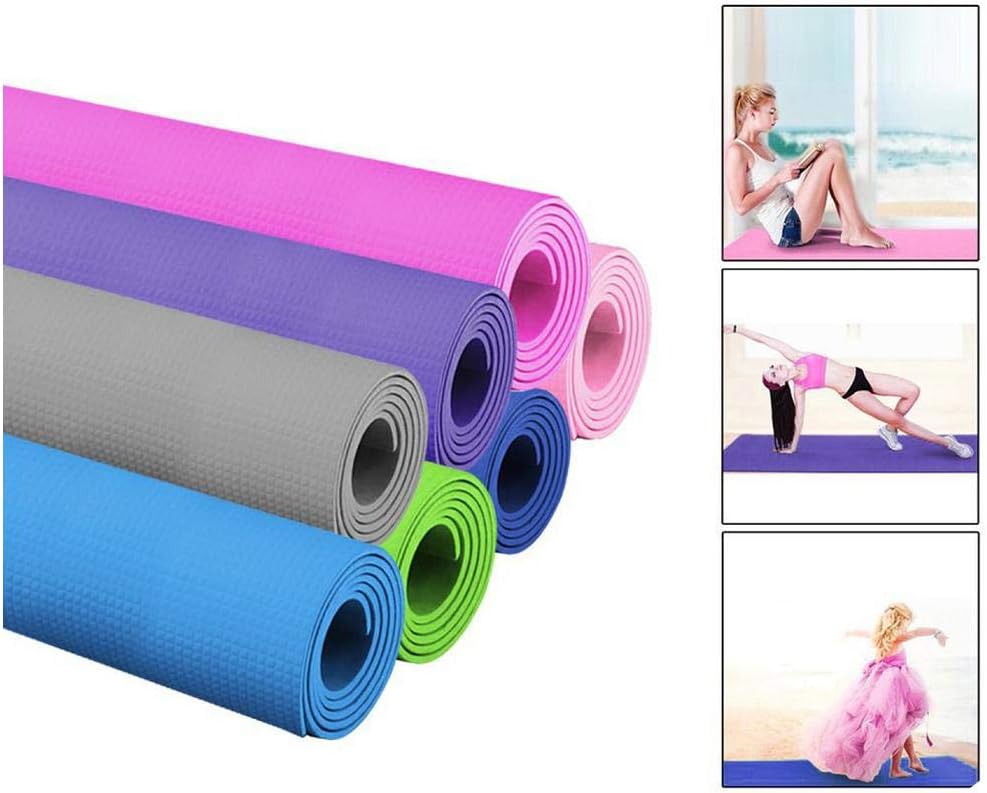 Yoga Mats Women 4mm Thick Durable Yoga Mat NonSlip