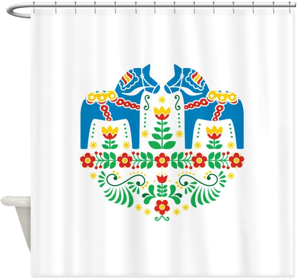 Amazon Com Cafepress Swedish Dala Horse Decorative Fabric Shower
