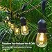 Zitrades S14 Bulbs for Outdoor String Lights, Pack of 15, 10 Watts, Clear Glass S14 Incandescent Light Bulbs for E26 E27 Sockets
