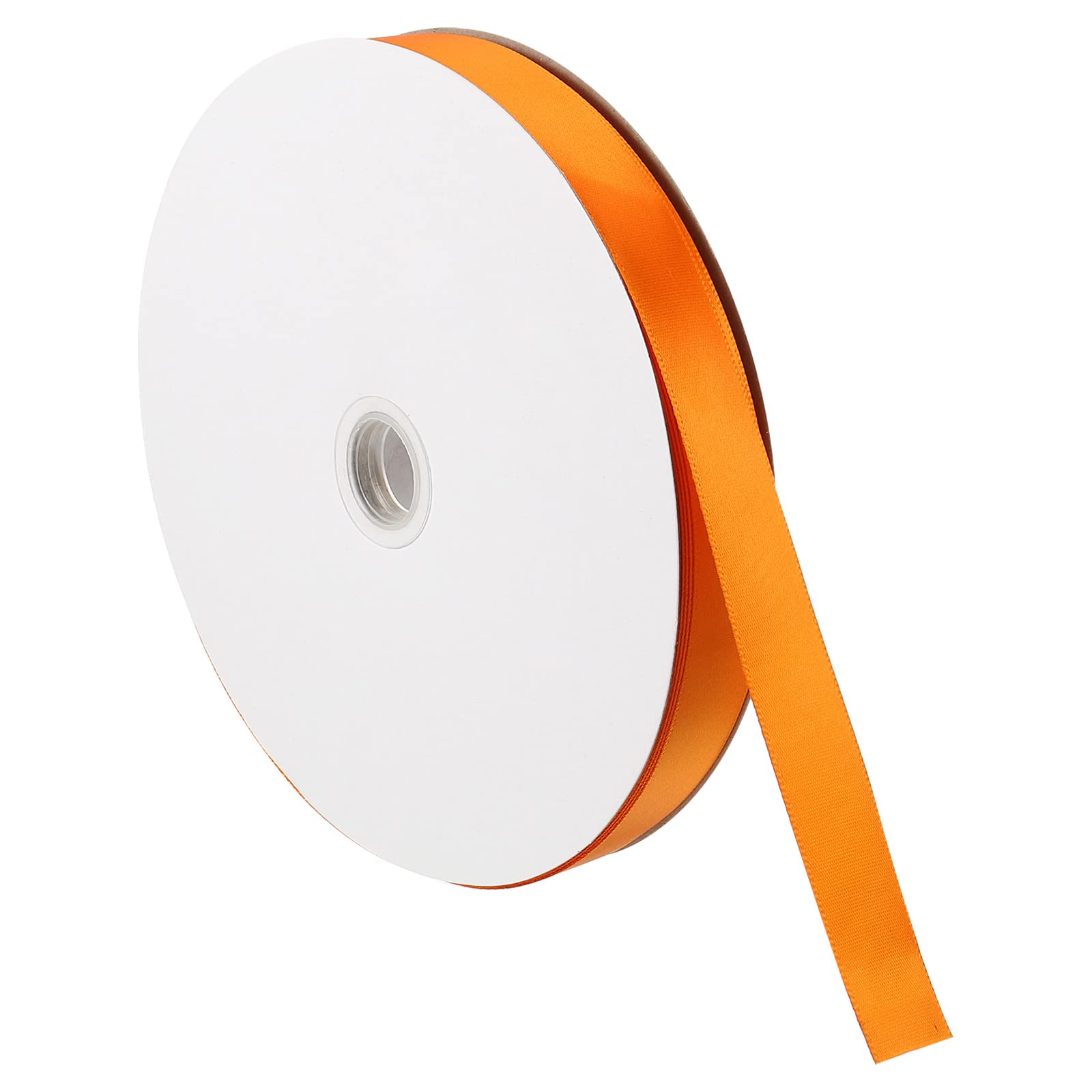 PATIKIL 0.79 Inch Wide 100 Yards Satin Ribbon, Solid Crafts Roll for Party Home DIY Wrapping Decoration Orange