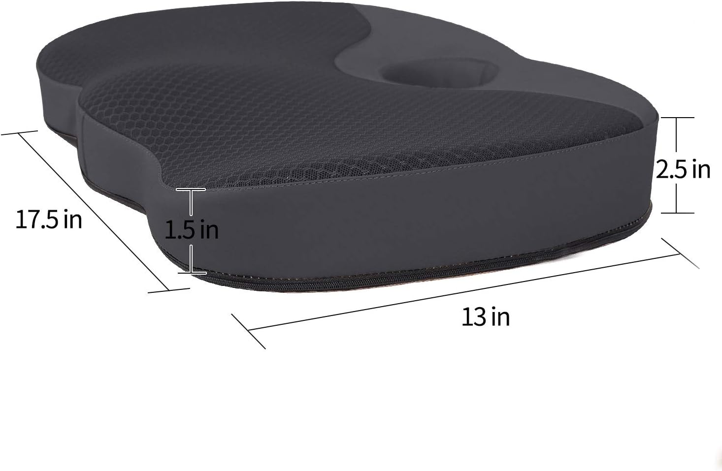 OLYDON Memory Foam Sciatica Donut Pillow for Sitting,Tailbone (Coccyx) and Lower Back Pain Relief Cushion,for Office Chair,Wheelchair,car,etc. (Black): Health & Personal Care