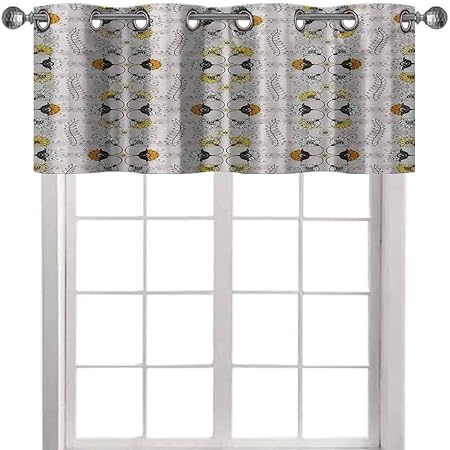 Aishare Store - Cenefa para ventana, diseño geométrico, color gris y