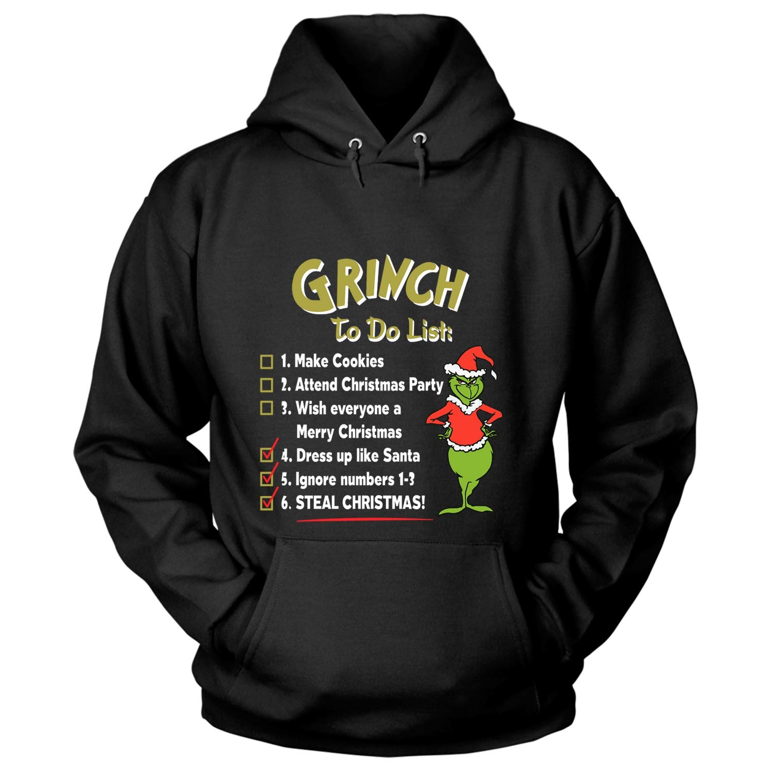 The Grinch To Do List T Shirt Steal Christmas T Shirt 3236 Jznovelty