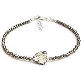 Gempires Handmade Beaded Crystal Bracelets Lightweight Gemstone Jewelry Hypoallergenic 8 Inch Silver Plated Unique Everyday Wear Jewelry