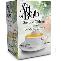 The Art of Broth Chicken Broth, Savory Chicken Flavored Sipping Broth Bag, Non-GMO, Vegan, Gluten-Free, Kosher (Pack of…