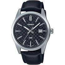 Casio MTP-VD03L-5A Relógio analógico masculino padrão de couro